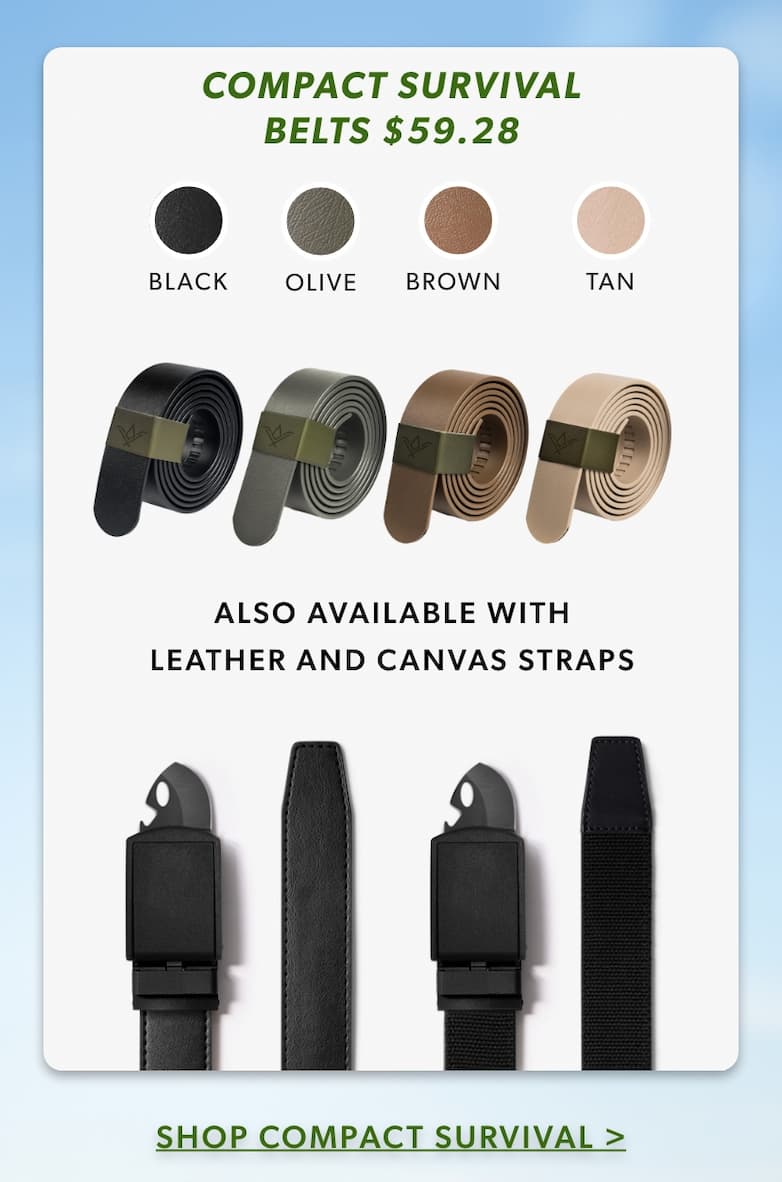 Compact Survival Belt only $59.28