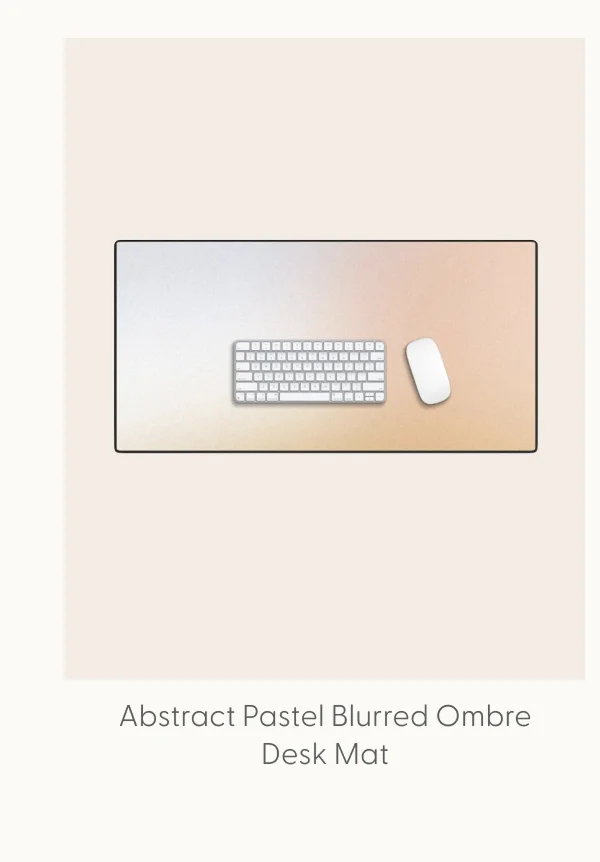 Abstract pastel blurred ombre #5 Desk Mat