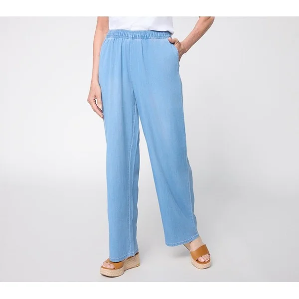 Dennis Basso Petite Tencel Blend Woven pant