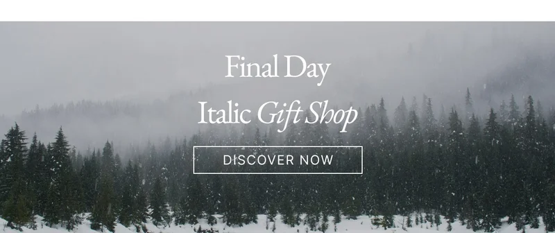 Final day Italic Gift Shop