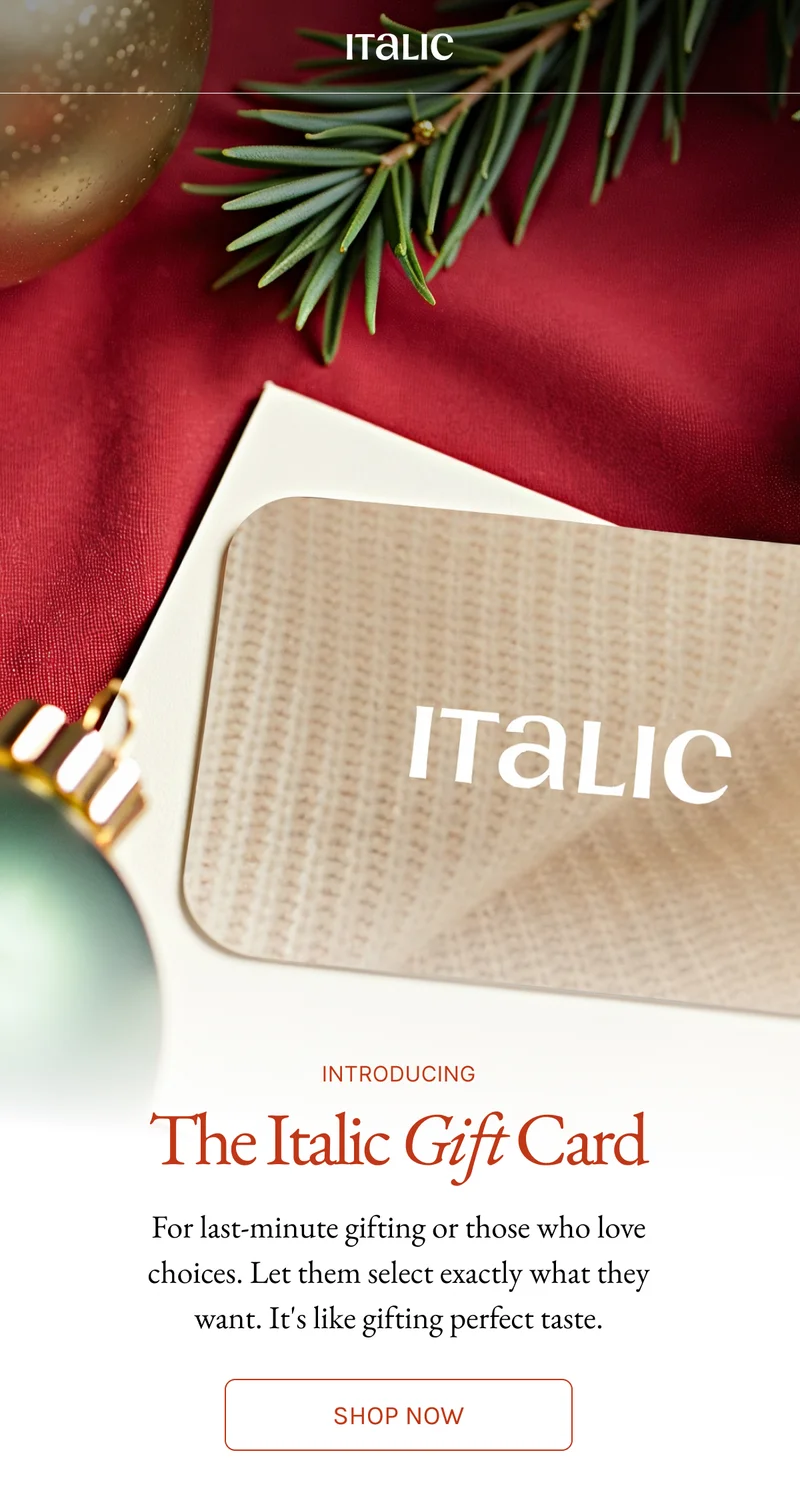 The Italic Gift Card