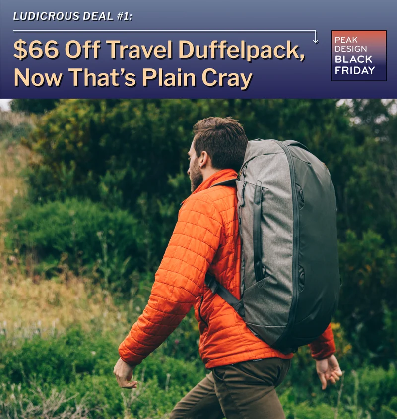 $66 off travel duffelpack