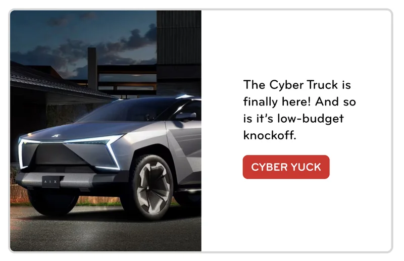 cyber truck ripoff