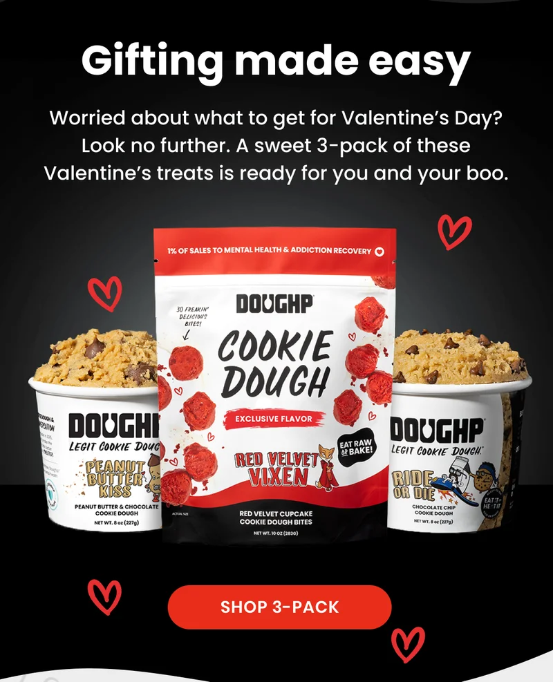 valentines day edible cookie dough