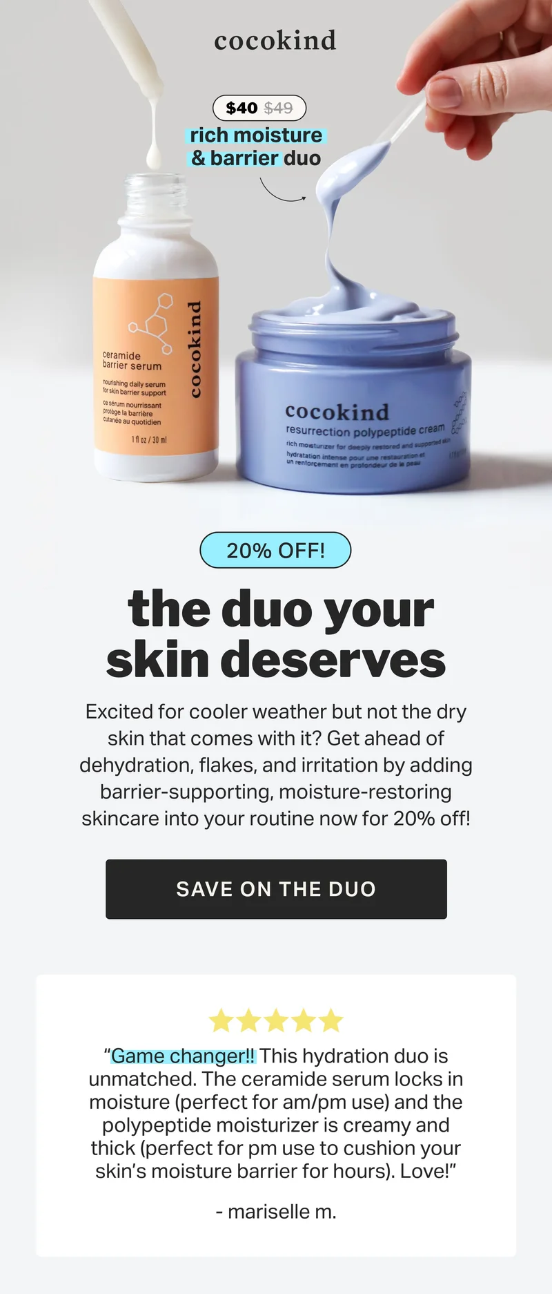COCOKIND | 20% OFF!  the duo your skin deserves
