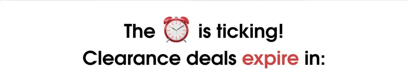 The clock is ticking!