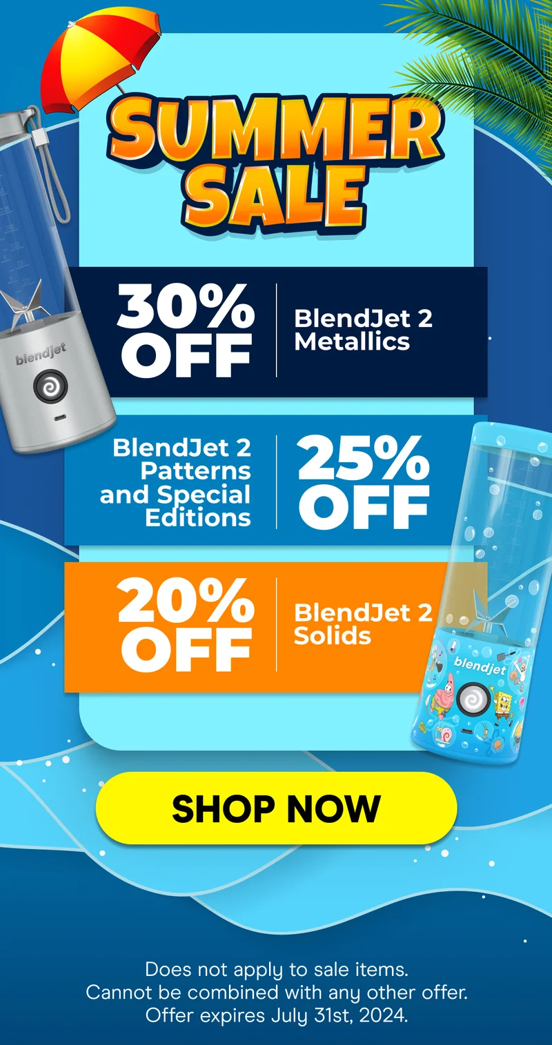 SUMMER SALE  20% OFF BlendJet 2 Solids 25% OFF BlendJet 2 Patterns and Special Editions 30% OFF BlendJet 2 Metallics