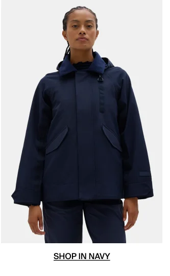 Shop Mary Rain Jacket In Navy