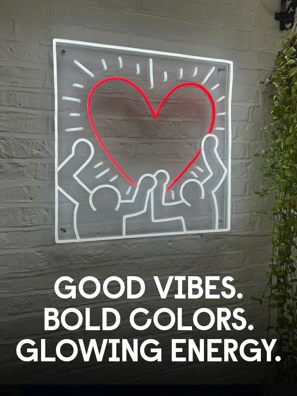 Good vibes. Bold colors. Glowing energy.