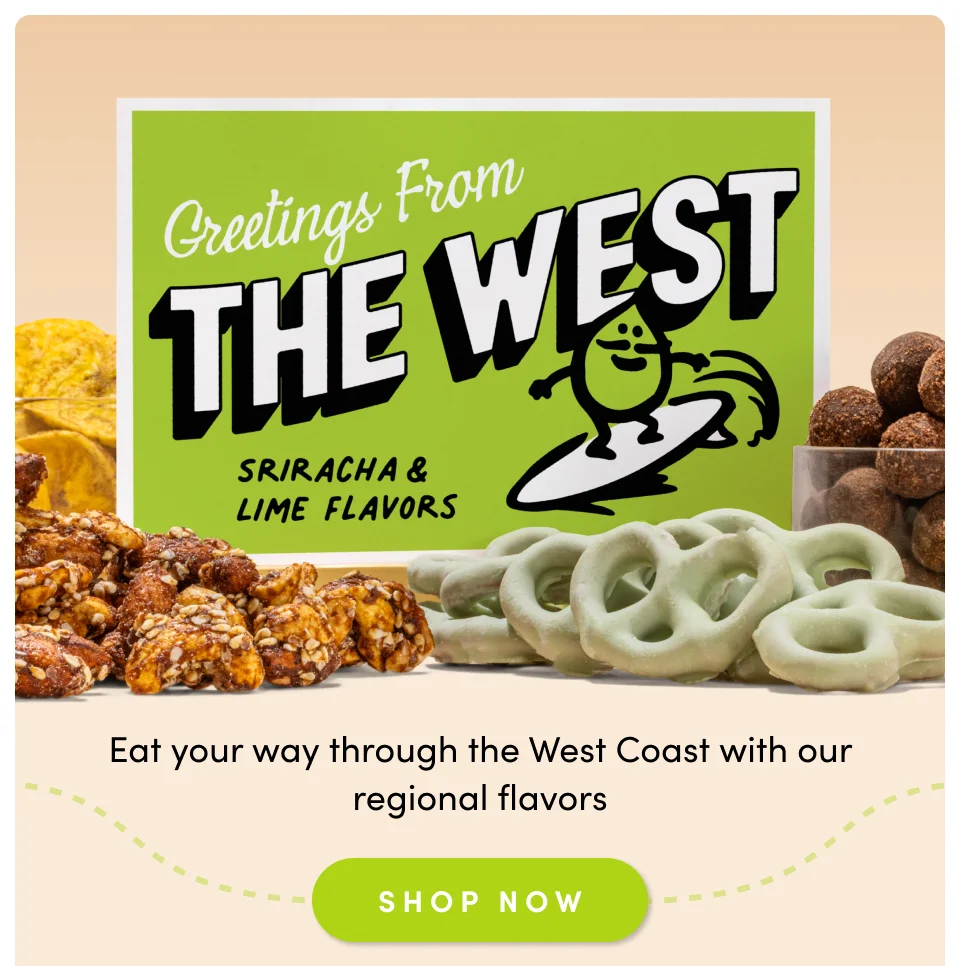 Greetings From the West; Eat your way through the West Coast with our regional flavors. Shop Now