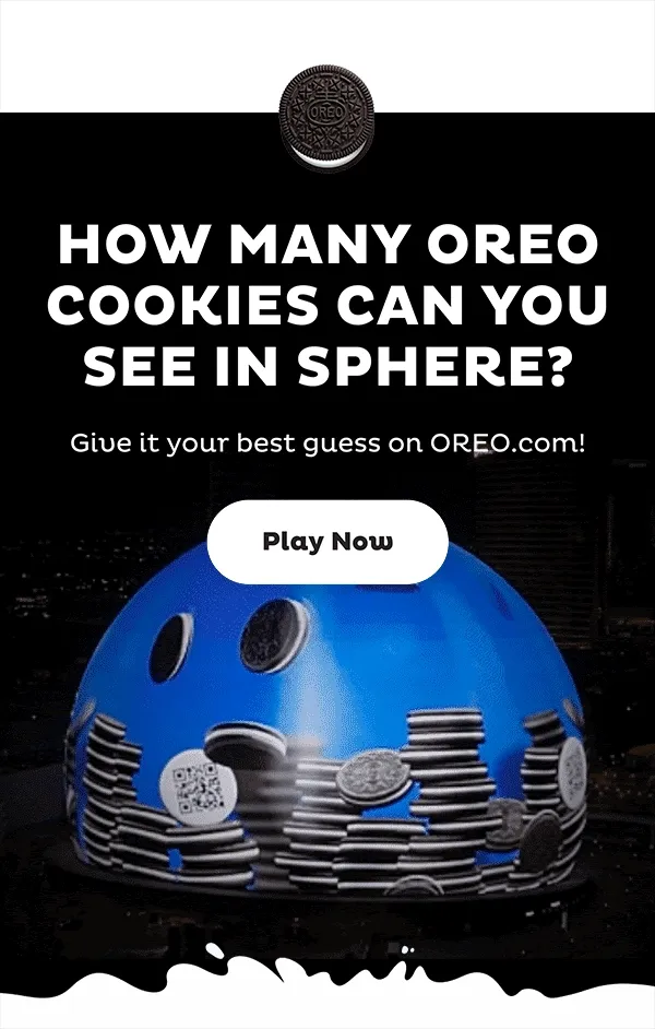 Guess how many OREO Cookies you can see in the Vegas Sphere!