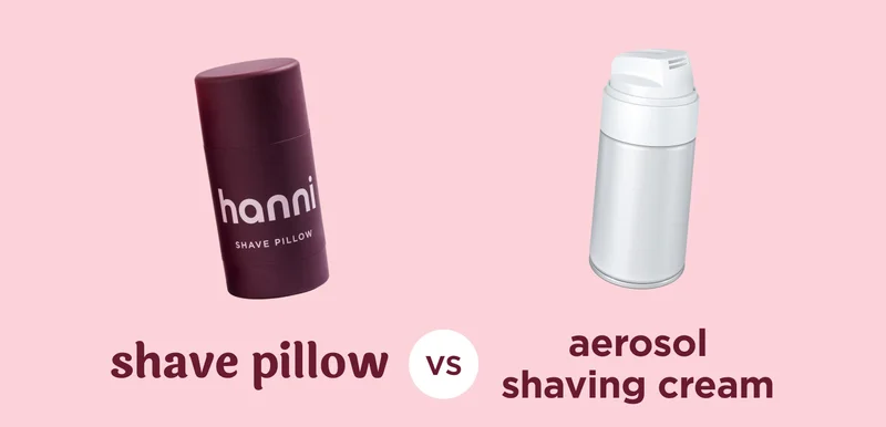 shave pillow | aerosol shaving cream