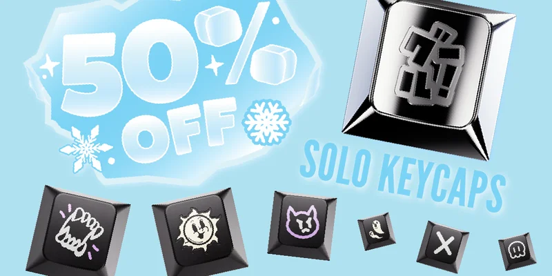 50% off keycaps