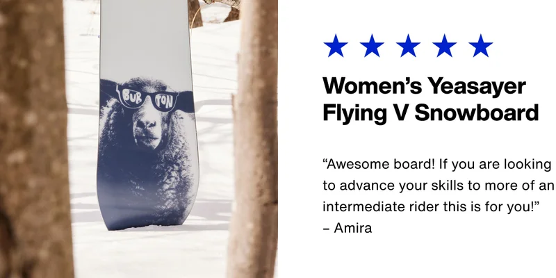 Women's Burton Yeasayer Flying V Snowboard