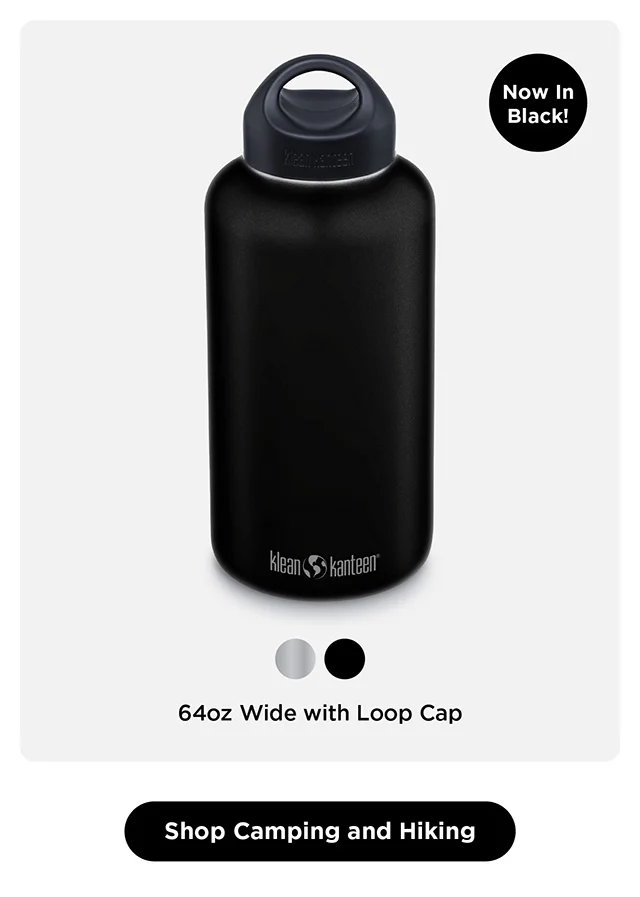 64oz Wide with Loop Cap - Black or Brushed