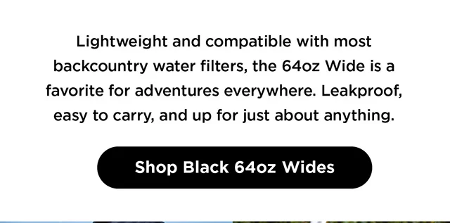 64oz Black Wide Mouth Bottle