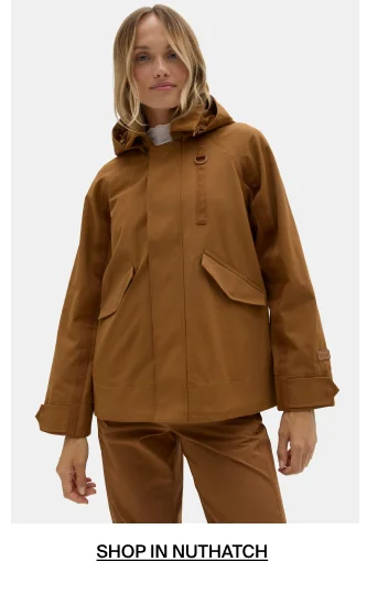 Shop Mary Rain Jacket In Nuthatch