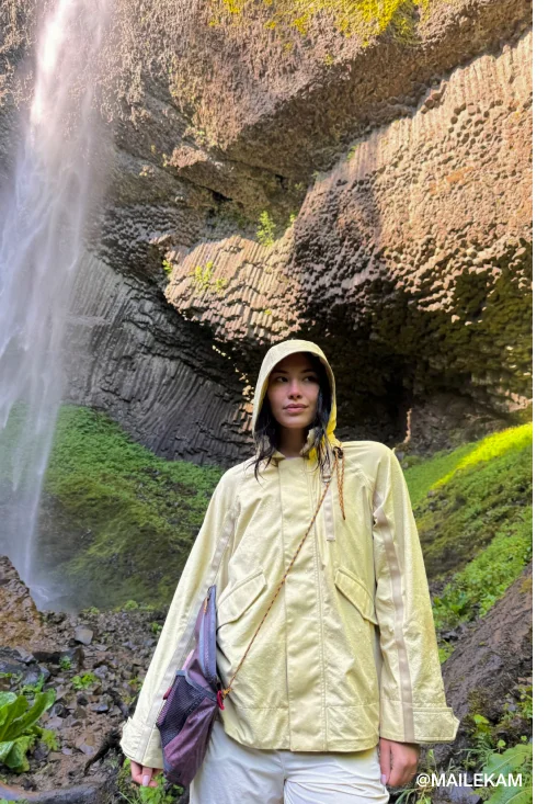 Shop Mary Rain Jacket In Cornbread