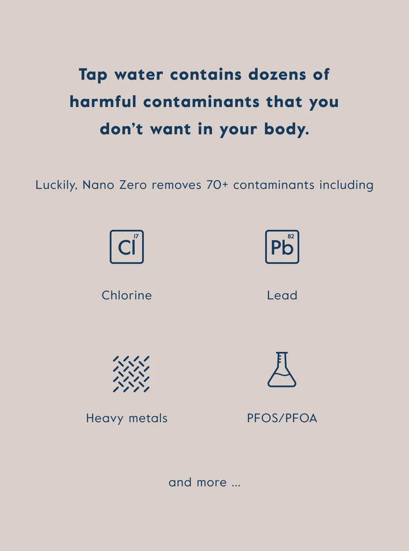 Tap water contains dozens of harmful contaminants that you don't want in your body.
