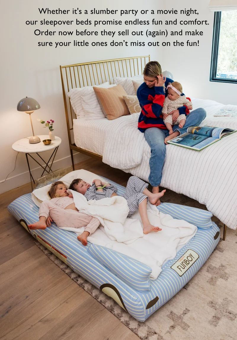 Whether it's a slumber party or a movie night, our sleepover beds promise endless fun and comfort.  Order now before they sell out (again) and make sure your little ones don’t miss out on the fun!