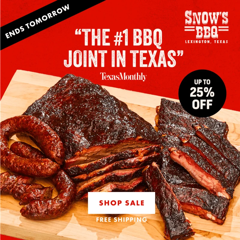 Snow's BBQ Sale