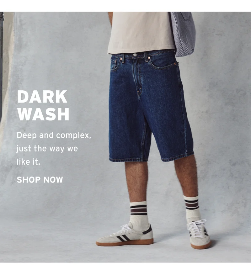 DARK WASH SHORTS SHOP NOW