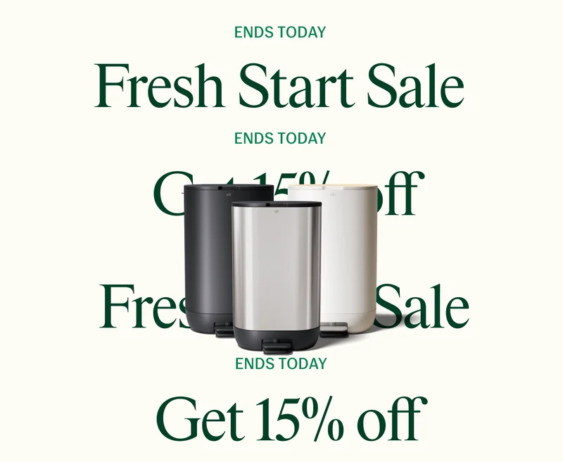Ends today. Fresh Start Sale — Get 15% off.