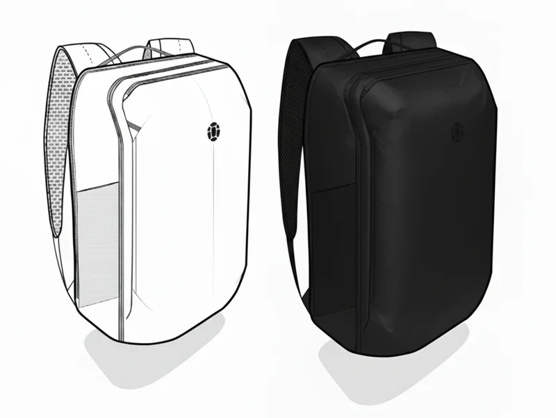 Daily Carry Pro line drawing and render