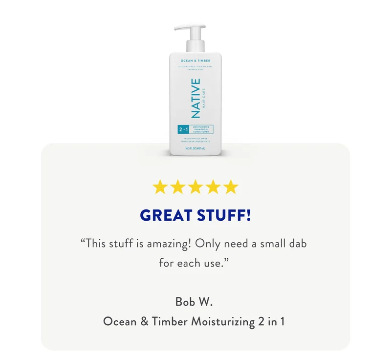 GREAT STUFF! 'This stuff is amazing! Only need a small dab for each use.'Bob W. Ocean & Timber Moisturizing 2 in 1