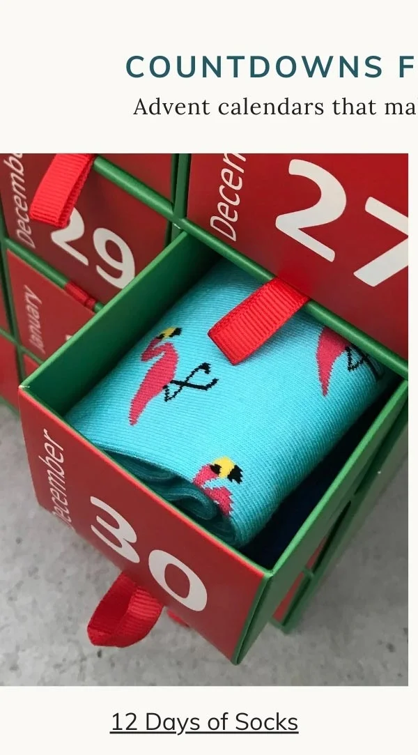 12 Days of Socks Holiday Gift Box