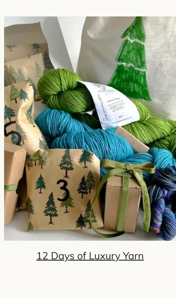Yarn Advent Calendar: 12 Days of Luxury Full Skein Designer Yarn