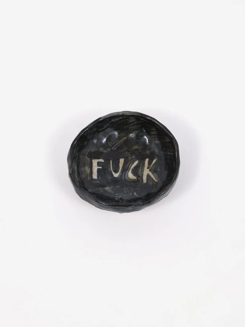 Image of KANA x Goodhood Exclusive Handmade Fuck Pinch Dish - Black