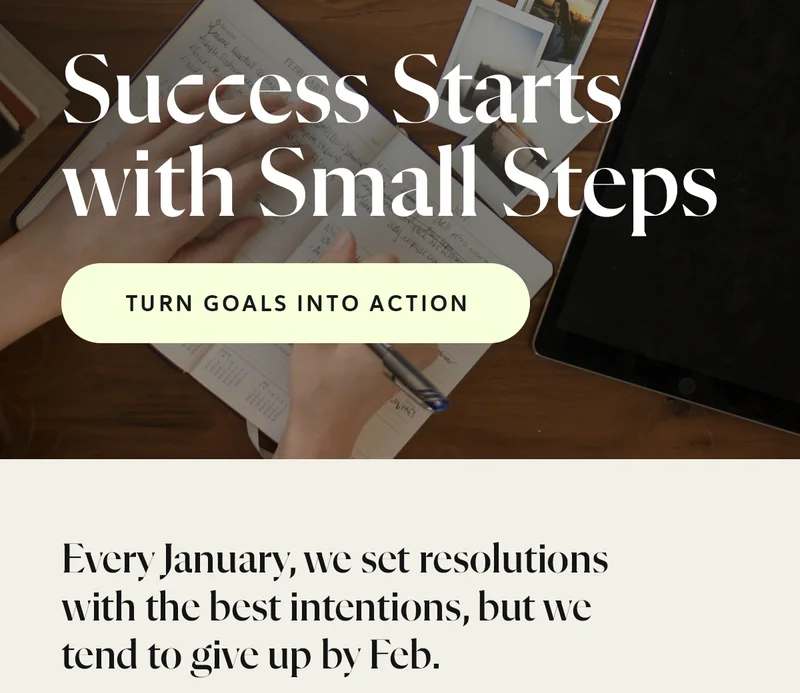 Every January, we set resolutions with the best intentions, but we tend to give up by Feb.
