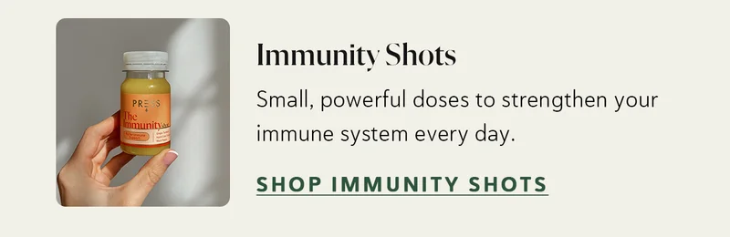 Immunity Shots: Small, powerful doses to strengthen your immune system every day.