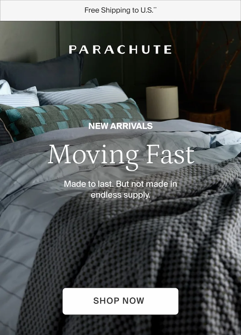New arrivals moving fast. Shop now.