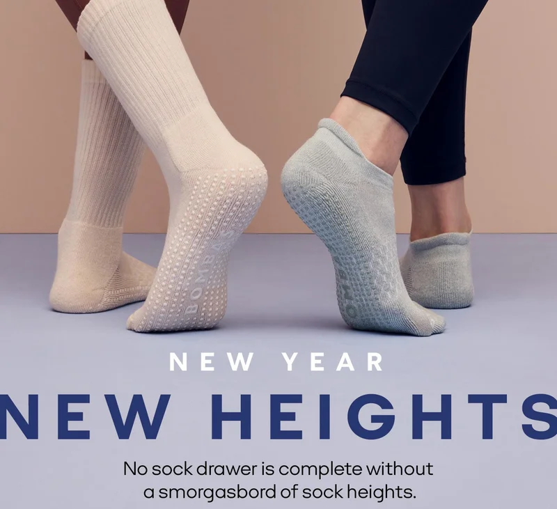 NEW YEAR | NEW HEIGHTS | No sock drawer is complete without a smorgasbord of sock heights.