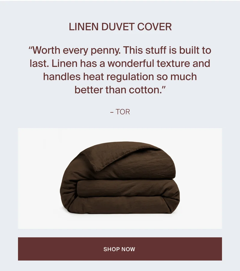 Save on Linen Duvet Cover