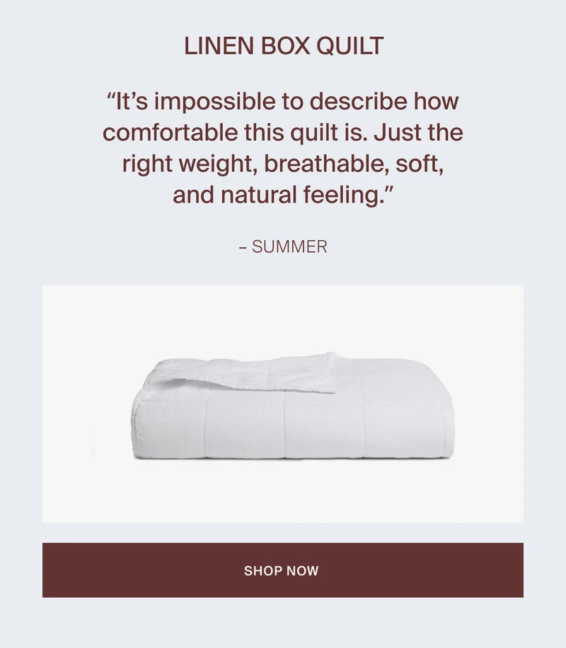 Save on Linen Box Quilt