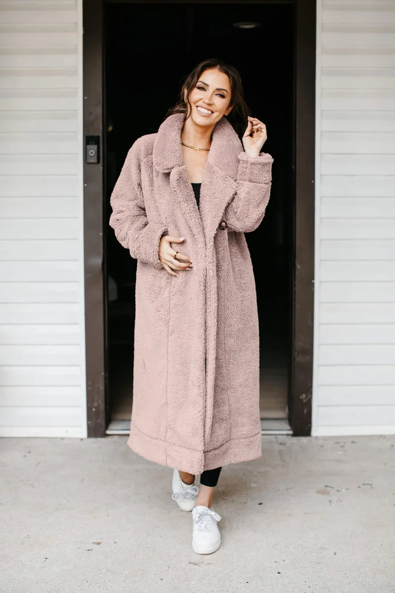 Image of Cozy Chic Teddy Coat in Bristowe Brown