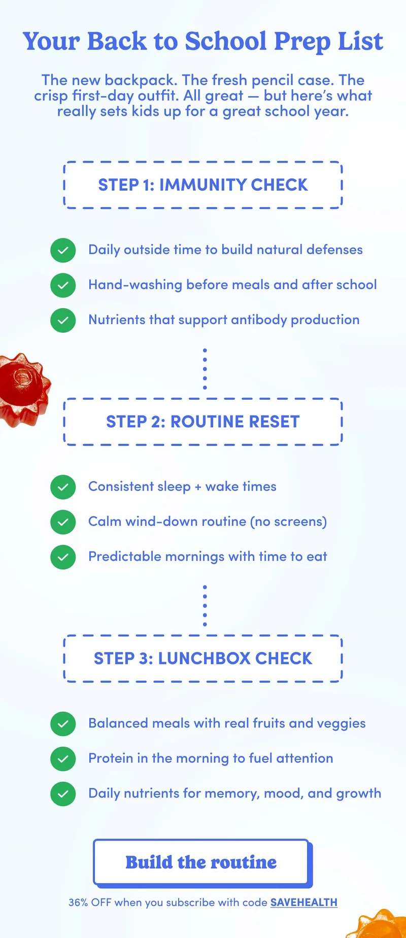 Your back to school prep list