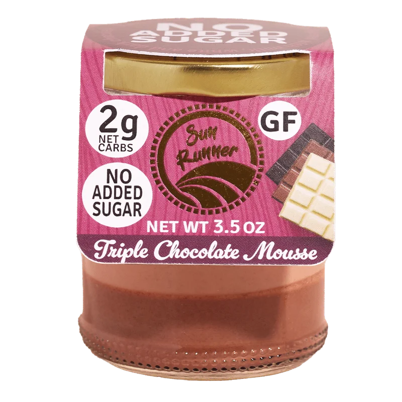 Image of Triple Chocolate Mousse – Sugar-Free Dessert (6-pack)