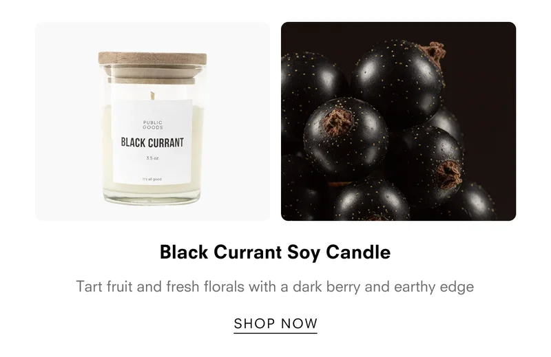 Black Currant Soy Candle