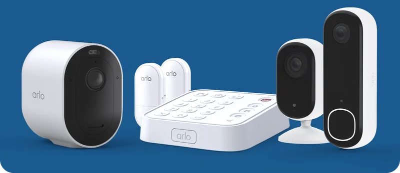 Various Arlo security products.
