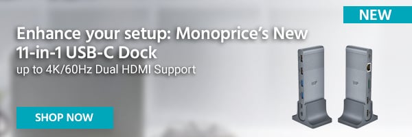 NEW 11‑in‑1 Docking Station Compact USB‑C® Dock Up To 4K/60Hz Dual HDMI Support Shop Now