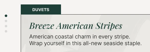 Breeze American Stripe Duvets • American coastal charm in every stripe