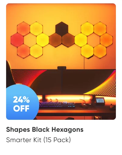 shapes black hexagons