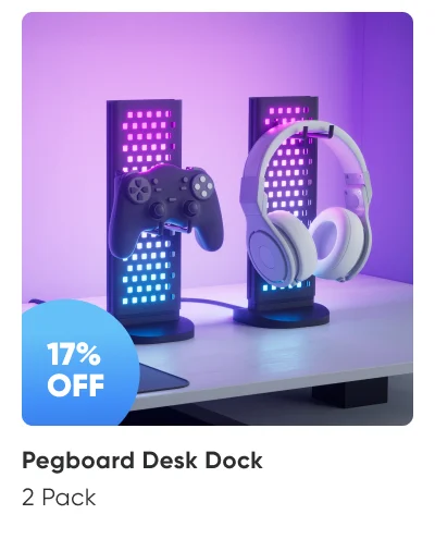 pegboard desk dock
