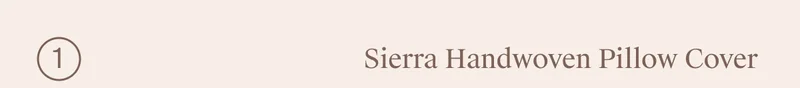 Sierra Handwoven Pillow Cover