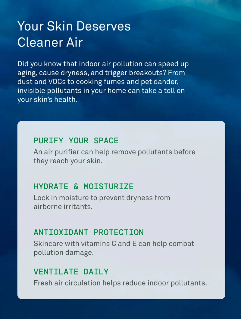 Your skin deserves clean air
