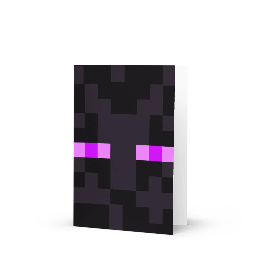 Image of Minecraft Enderman Greeting Card